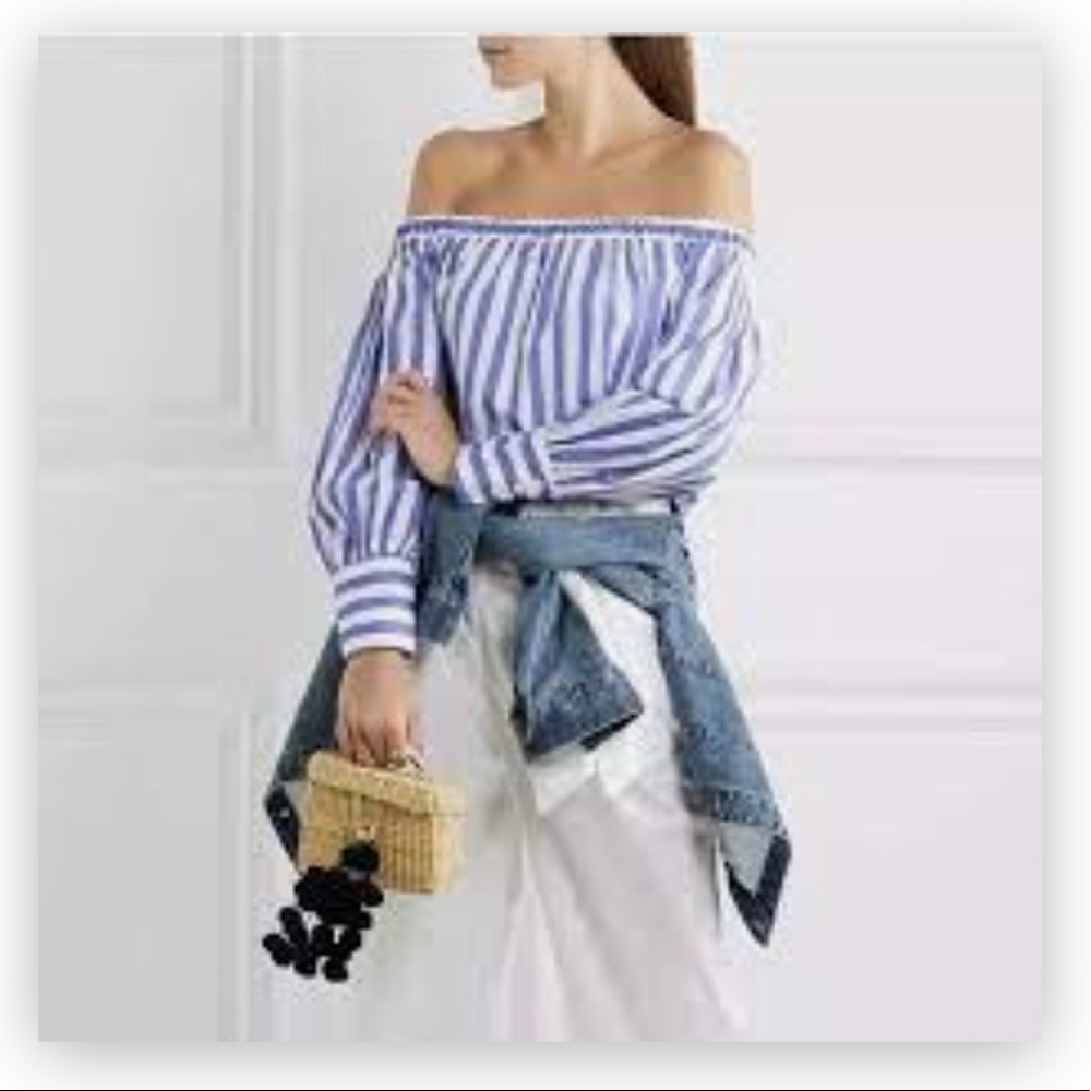 THOMAS MASON FOR JCREW OFF THE SHOULDER TOP SZ 0